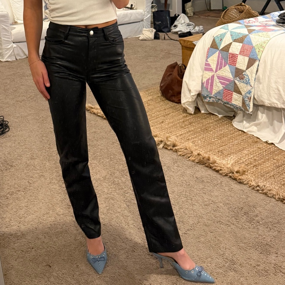Aritzia Wilfred Melina leather pants